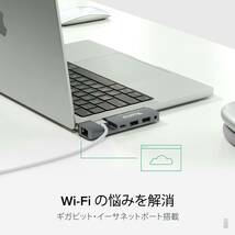 Plugable USB-C 5-in-1 ハブ MacBook Pro 14/16 インチ および Macbook Air M2 用 AMS-5IN1E_画像4
