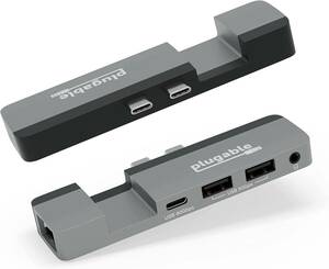 Plugable USB-C 5-in-1 ハブ MacBook Pro 14/16 インチ および Macbook Air M2 用 AMS-5IN1E