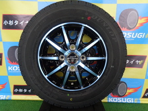 未使用展示品　シュナイダーRX10-K 3.5J-12 4H100 +42　145/80R12　バン01　軽トラ　軽バンなど　新品セット　神奈川県