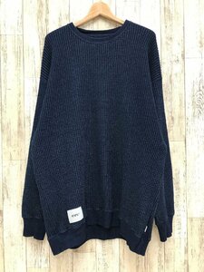 128BH WTAPS 22ss ALL 02 SWEATER 221ATDT-CSM36 ダブルタップス インディゴ【中古】