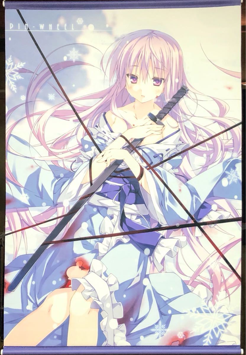東方Project 西行寺幽々子 B1タペストリー PIN-WHEEL 着物 和服 美少女