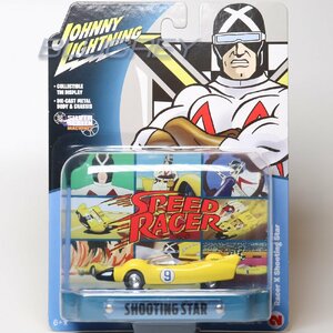 Johnny Lightning 1/64 マッハGOGOGO 流星号 ティン・ジオラマ Speed Racer Shooting Star #9 JLSP121