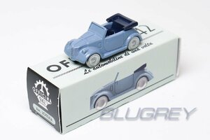 OFFICINA-942 1/76 Fiat 500 A Cabriolet Carr. Montescani 1939 ブルー オフィチーナ942 フィアット 500 A ART2033A