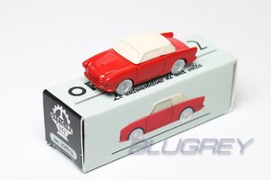 OFFICINA-942 1/76 Siata Amica 57 Coupe (Fiat 600, 1957) レッド オフィチーナ942 シアタ アミカ ART2037A