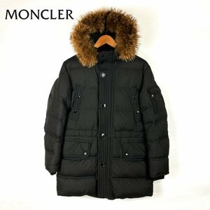 ★定価29万円★ MONCLER AFFTON モンクレール アフトン コヨーテファーフード付き ダウンコートジャケット XSサイズ 予備ボタン付き