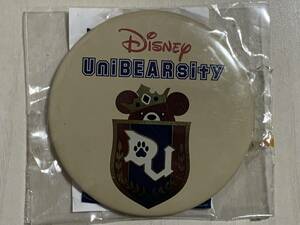 非売品 ディズニーストア ユニベアシティ 特大 缶バッジ 未使用品 disney グッズ UniBEARsity