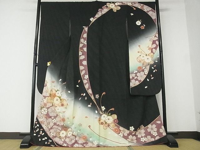 本物保証】【本物保証】豪華振袖 長襦袢(無双仕立て)・袋帯 3点セット