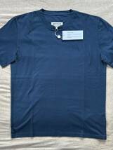 L新品 メゾンマルジェラ レギュラー オーガニックコットン Tシャツ 22AW L 50 Maison Margiela 1 10 メンズ 半袖 カットソー ダークブルー_画像3