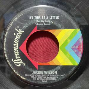 ◆USorg7”s!◆JACKIE WILSON◆LET THIS BE A LETTER◆