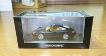 送料350円 ミニチャンプス 1/43 ポルシェ 911 (996) クーペ 1998 ブルー 世界限定384台 400061180 新品_画像3