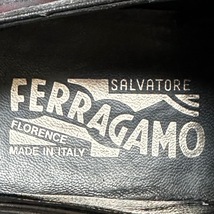 Salvatore Ferragamo サルヴァトーレフェラガモ ウイングチップ フルブローグ 黒 5.5EE 24.0〜24.5cm 革靴 ビジネス レザーシューズ_画像9