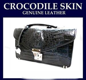  crocodile complete mat Mini Second purse attaching Second black 