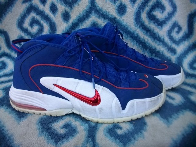 NIKE AIR MAX PENNY 1 31cm US13 青白赤 美品 NBA アンファニー ペニー