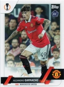 2022-23 Topps UEFA Club Competitions Soccer ALEJANDRO GARNACHO ガルナチョ ルーキーカード RC マンチェスター・ユナイテッド