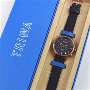 未使用品 定価40,700円 TRIWA トリワ JAPAN LIMITED NEVIL ネヴィル ネビル 日本限定 クロノグラフ 腕時計 42mm NEST126-CL110714P