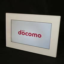 NTTドコモ docomo フォトパネル02 ホワイト 取扱説明書 アダプタ付き 2010年製 デジタルフォトフレーム インテリア 販促 ディスプレイ_画像2