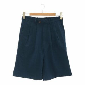 TA CA Si (タキャシ) 【men863M】 日本製 Baggy Shorts ウール2タックバギーショーツ 23-25-0181-984 44 ブルー ショートパンツ ボトム OC