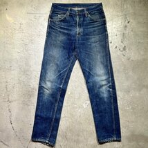 LEVI'S リーバイス 【men2609H】 60's~70's 606 605 スーパースリムフィットジーンズ Big E 黒タブ GRIPPER 刻印5 スキニー W30~31 AG_画像1