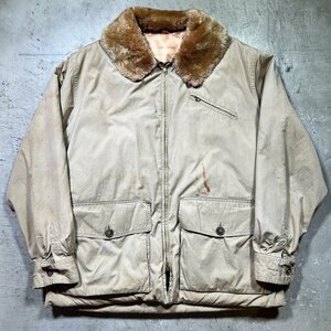 ARCTIC FEATHER & DOWN CO 【men2455H】 40~50's KERR'S別注 ムートンカラーダウンジャケット アウトドアウェア TALON size46 オメプリ AG