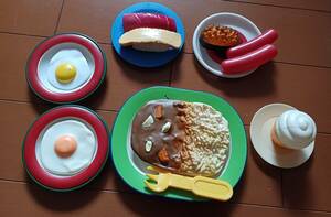 ** toy! child * intellectual training toy * sushi * curry * soft cream * Medama roasting *u inner * toy *. plate **