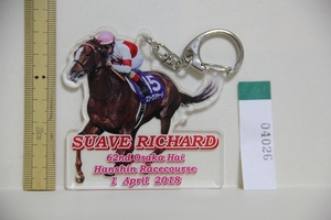 スワーヴリチャード アクリル キーホルダー SUAVE RICHARD 2018年 4月 1日 大阪杯 検索 JRA 日本中央競馬会 競馬 競走馬 グッズ