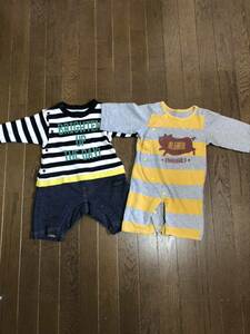 カバーオール ベビー服 新生児　サイズ50-60 2枚セット