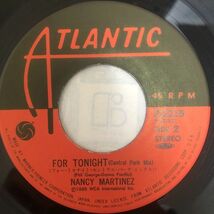 ○Nancy Martinez/FOR TONIGHT【1986/JPN盤/7inch】_画像4