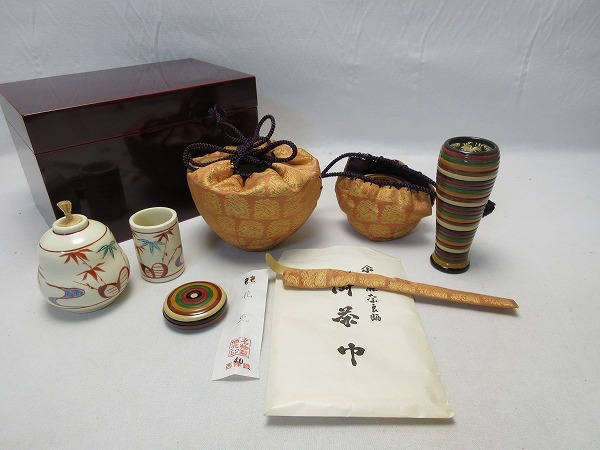 年最新ヤフオク!  茶箱セット茶道具の中古品・新品・未使用品一覧