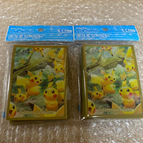 ポケモンカードゲーム デッキシールド ピカチュウの森 ver.2新品　2つセット