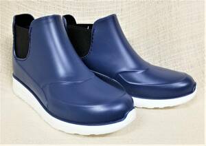 [ rain shoes ] lovely [ rain sneakers ] navy S