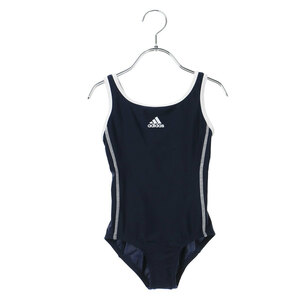  new goods [ Adidas ]120 white Junior swim school swimsuit GIRLS Basic One-piece (U back ) girl 