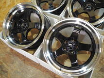 ★深リム★17inch 8J+35 9J+35 5H114.3 新品 人気 ホイール 前後違い 1台分 タイヤset可能 MARK 2 X CHASER SILVIA SKYLINE RX-7 SUPRA B/P_画像4