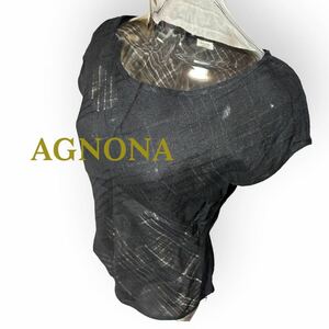AGNONA／アニオナ　涼しげなレース調　トップス　サイズ40・L