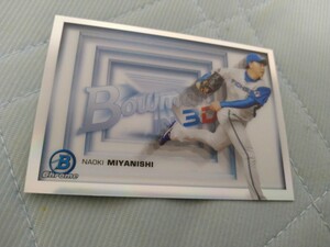 2022 TOPPS BOWMAN CHROME NPB インサート BOWMAN IN 3D silver REFRACTOR 宮西尚生 北海道日本ハムファイターズ