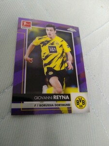 2020-21 TOPPS BUNDESLIGA CHROME BASE purple REFRACTOR GIOVANNI REYNA 119/299 299枚限定