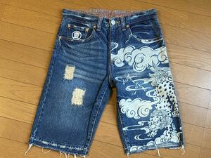 . heaven shop Denim shorts S waist 72