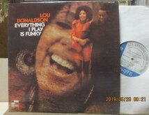 LOU DONALDSON/EVERYTHING I PLAY IS FUNKY/van gelder 刻印/_画像1