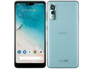 SIMフリー 白ロム Android One S8 64GB ベールブルー S8-KC SIMロック解除み スマートフォン 格安SIM可 TypeC充電ケーブル付き★新品未使用