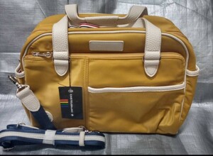 * new goods Castelbajac klala Boston bag shoulder bag regular price 16500 jpy yellow CASTELBAJAC IKETEIike Tey 