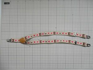 WZ705[BEAR] suspenders Logo . tea width 20.0.