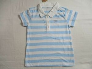 SF199[TOPVALU] ион новый товар окантовка рубашка-поло с коротким рукавом женщина .. синий 110
