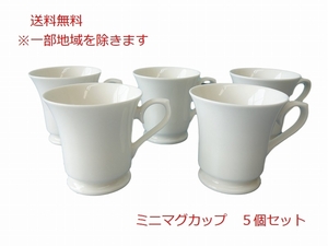 送料無料 小さい マグカップ コスモシリーズ 女性用 子供用 ミニ マグ ５個 セット 満水 180ml レンジ可 食洗機対応 美濃焼 日本製