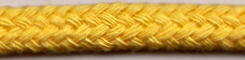 1078　アクリルひも　丸紐　小巻　黄色　太さ約6.5mm　長さ約30m