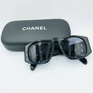  storage goods Chanel CHANEL here Mark matelasse sunglasses black case attaching black Gold 01450 94305 glasses glasses 