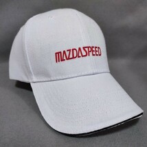 マツダスピード CAP 帽子 野球 ゴルフ キャンプ【ホワイト】CX-3/5/7/8 デミオ アテンザ アクセラ ロードスター RX-378 MAZDA3 プレマシー _画像2