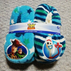 # new goods # two pair Disney Toy Story man Kids room shoes 15-19cm 4-7 -years old .... socks slippers 