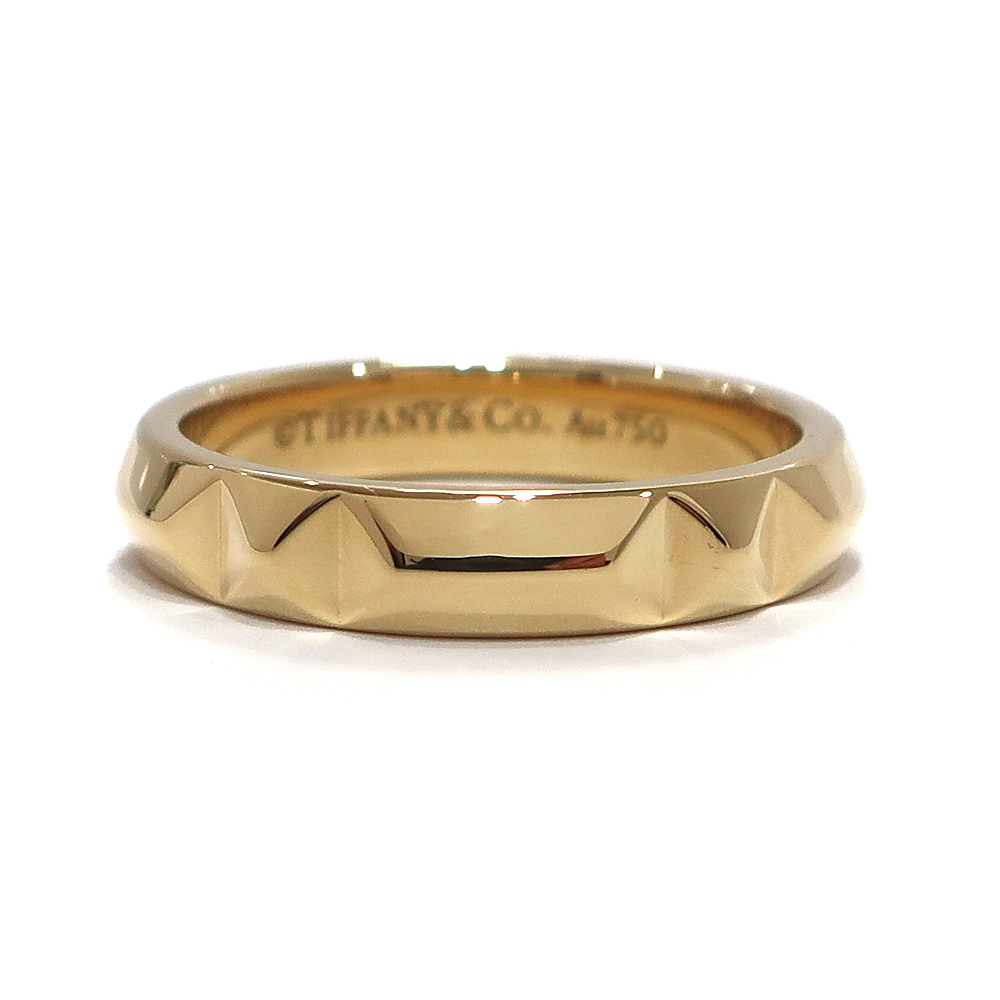 訳ありセール 格安) 【美品】Tiffany 【日本 ゴールドリング 12号 18