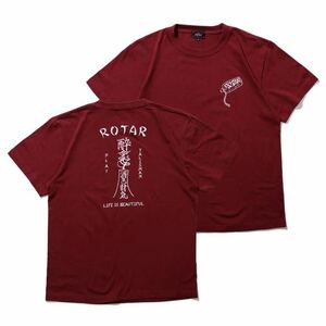 ROTAR/ローター　Talisman Tee バーガンディ　L