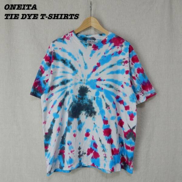 ONEITA TIE-DYE T-Shirts 1990s XL T150 オニータ タイダイ タイダイTシャツ 1990年代