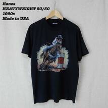 Hanes HEAVYWEIGHT T-Shirts 1990s LARGE T153 Made in USA ヘインズ ヘビーウェイト 1990年代 アメリカ製_画像1